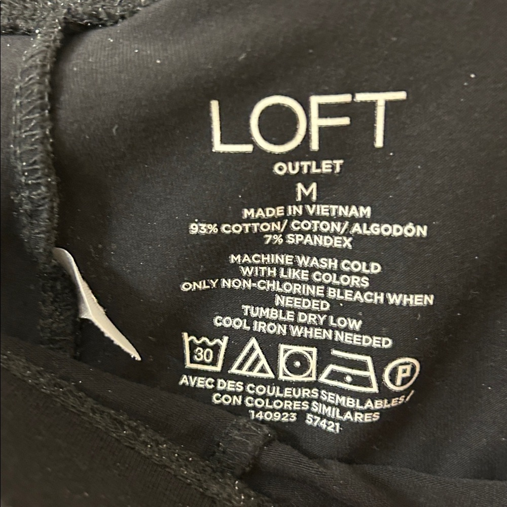LOFT Black Women's Leggings - Picture 3 of 3